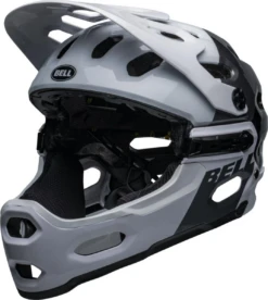 Bell Super 3R MIPS Full Face Helm -Fietsbenodigdheden Winkel bell super 3r mips mountainbikehelm wit zwart