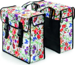 Basil Mara Dubbele Fietstas XL -Fietsbenodigdheden Winkel mara xl bloemen