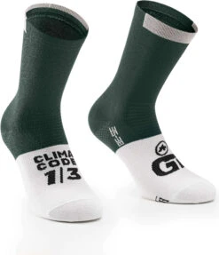 Assos GT C2 Sokken 6 Assos GT C2 Sokken -Fietsbenodigdheden Winkel p13.60.700.6a gt socks c2 grenade green fronte